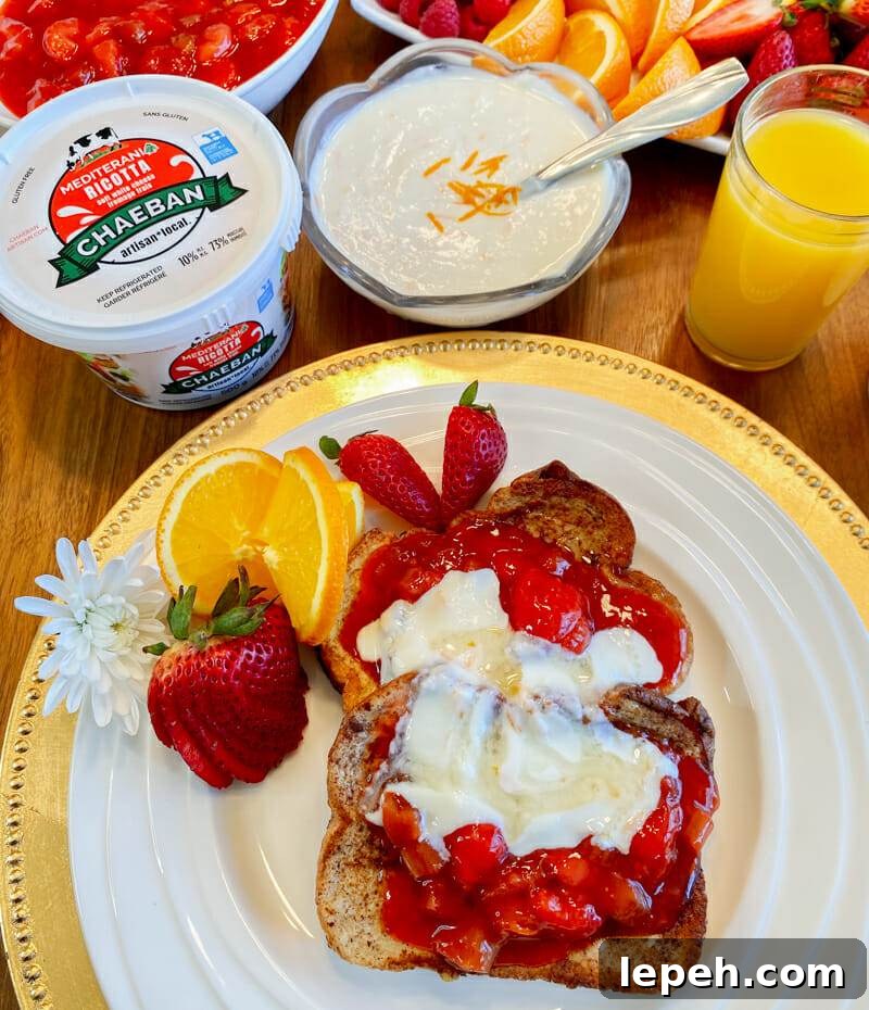 ricotta on french toast chaeban