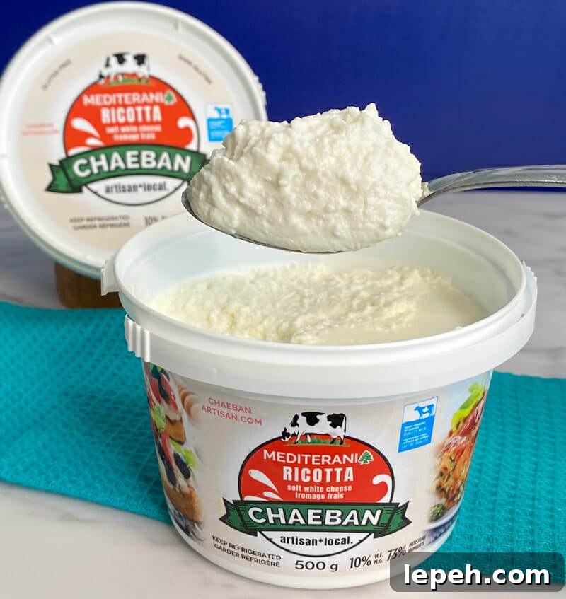 spoonful of ricotta chaeban brand