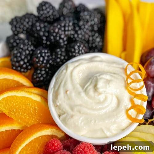 honey orange ricotta with fruit