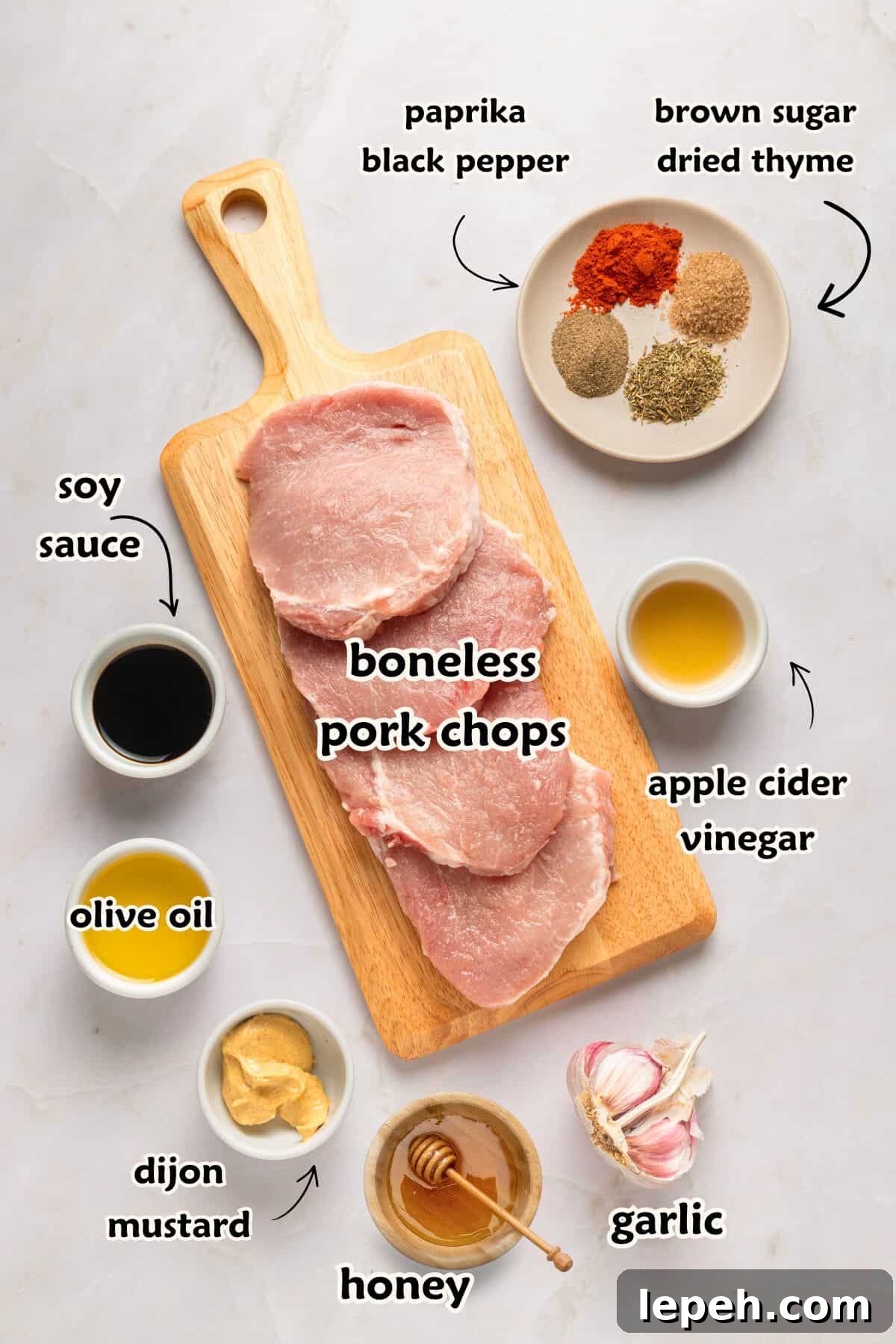 Ingredients to make the recipe.
