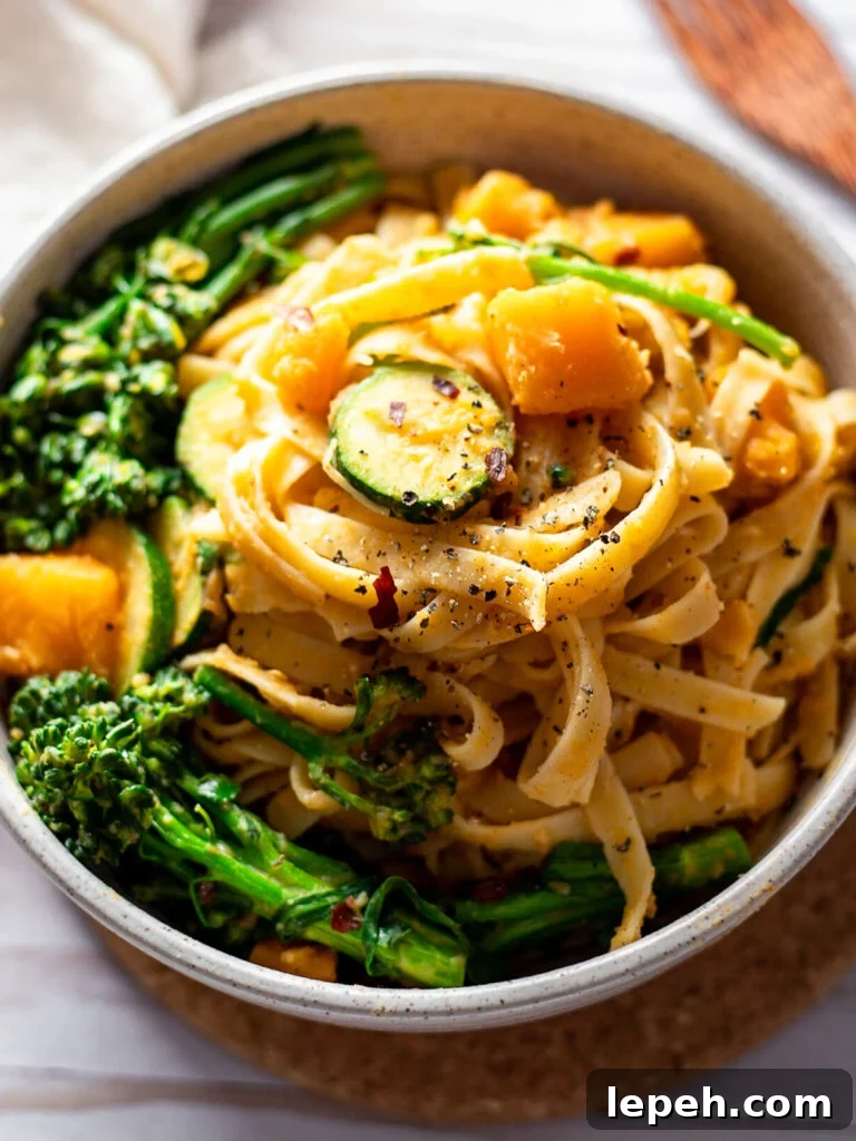 CREAMY BUTTERNUT SQUASH PASTA
