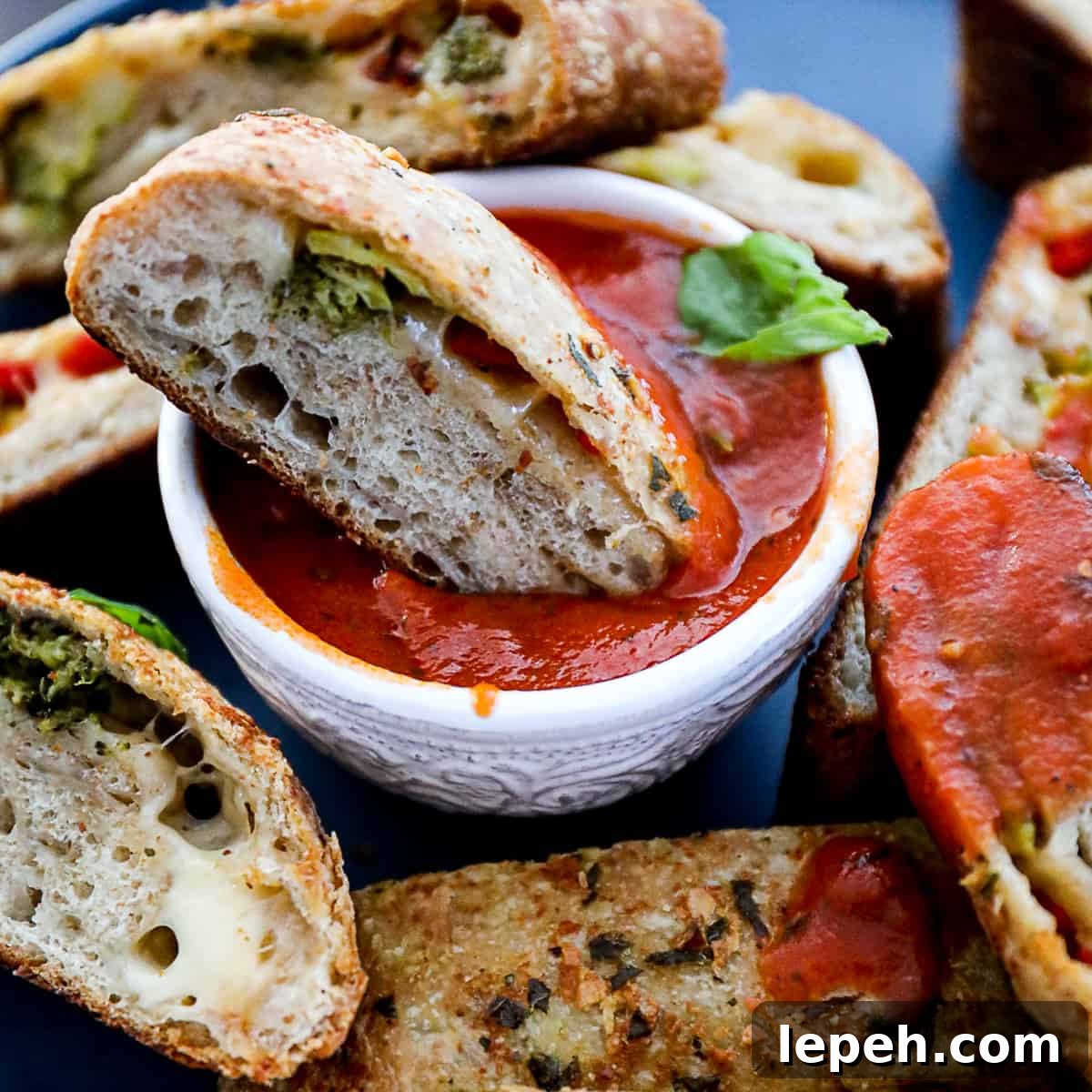Veggie Stromboli Recipe with broccoli and cheese and other roasted vegetables