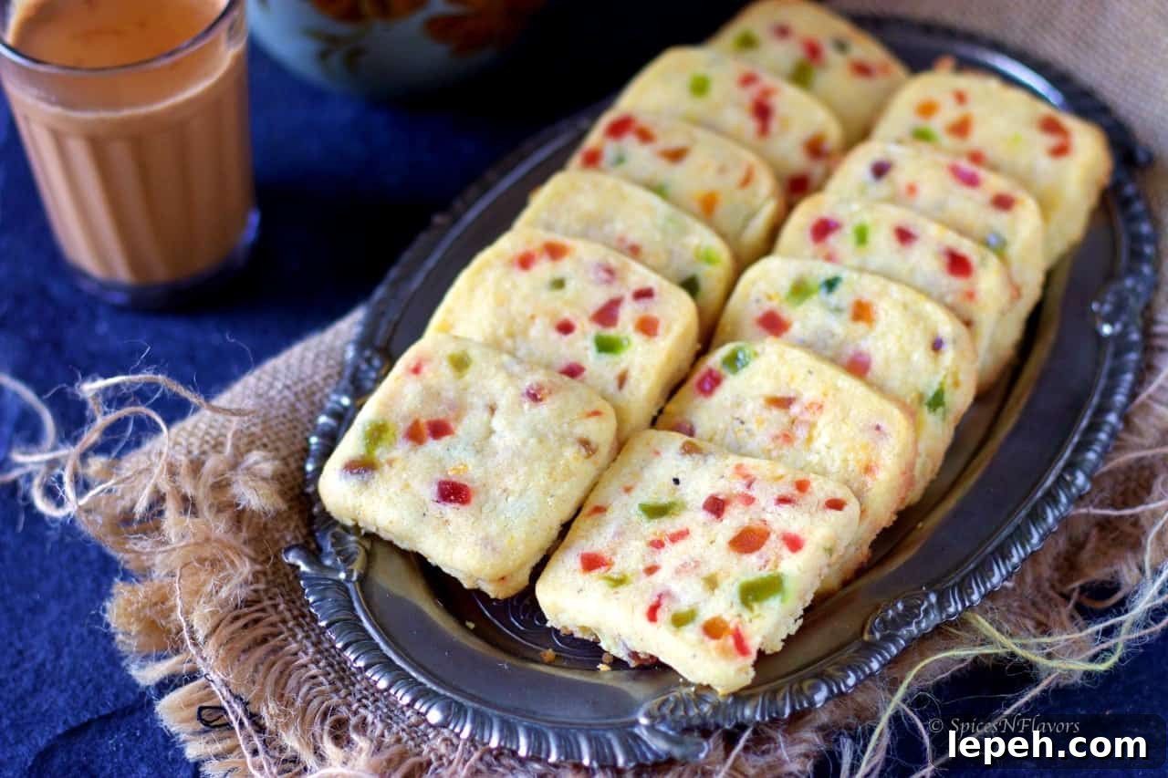 Tutti frutti biscuits