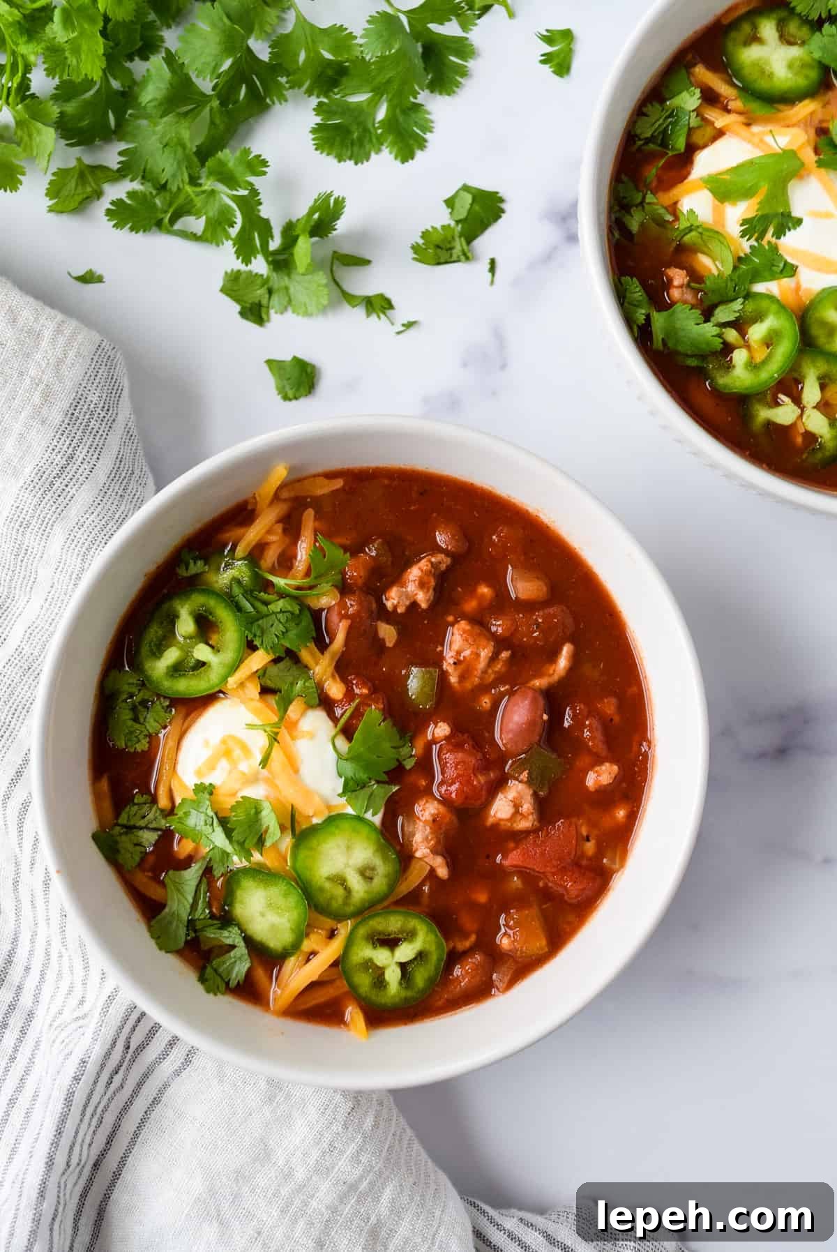 Slow Cooker Turkey and Bean Chili