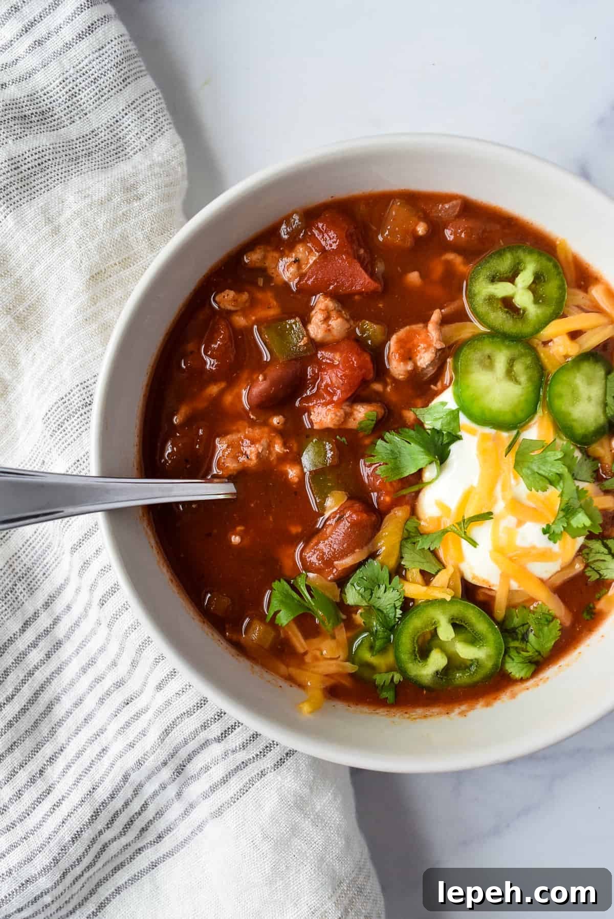 Slow Cooker Turkey and Bean Chili