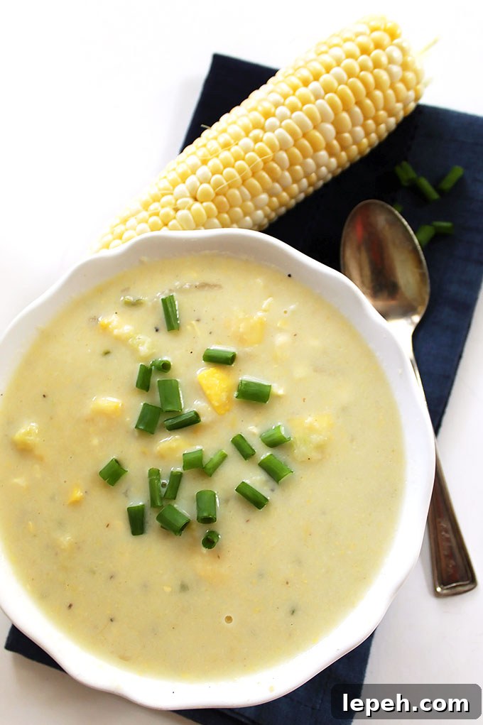 Zucchini and Corn Chowder. Super easy to make. Perfect soup to transition into fall.
