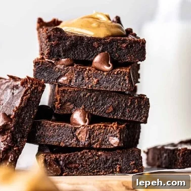 Healthy Peanut Butter Brownies