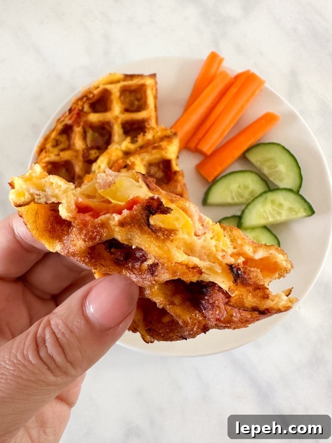 Waffle Omelettes