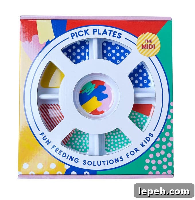 The Pick Plate Midi compartment plate for kids.