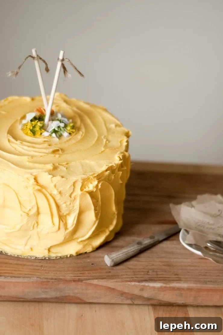Yellow Birthday Cake Recipe | sophisticatedgourmet.com