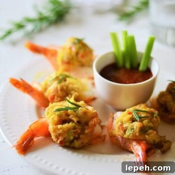 Easy Baked Stuffed Shrimp with Crabmeat Ritz crackers.
