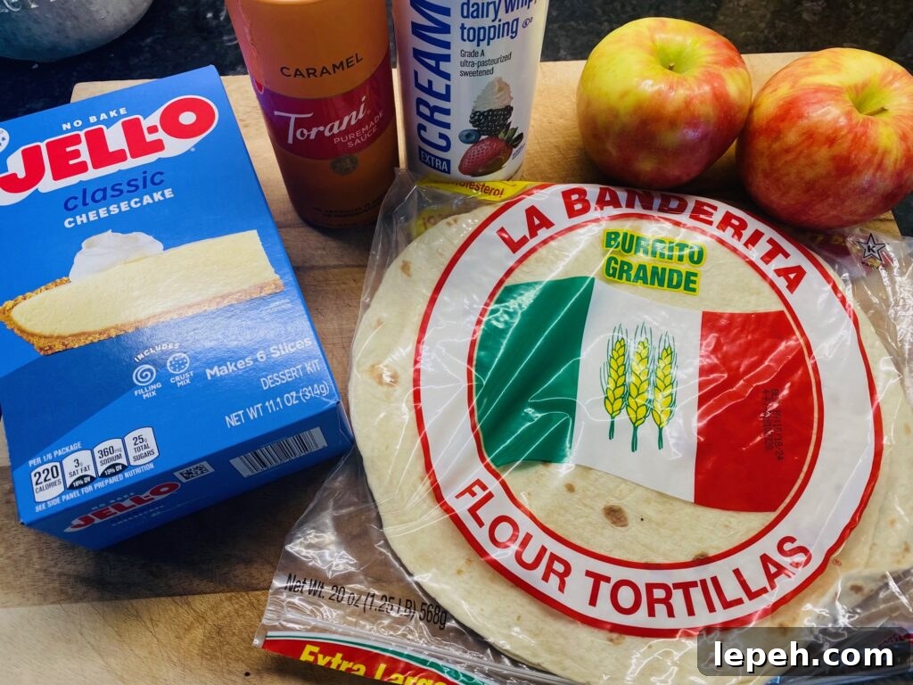 ingredients for the dessert