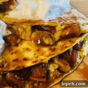 Blackstone Apple Cheesecake Quesadillas