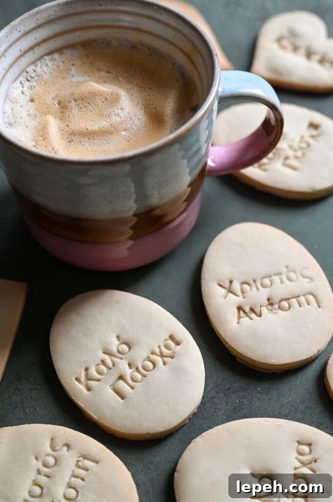 Very simple shortbread cookies that are perfect for Orthodox lent.