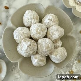 Healthy Snowball Cookies