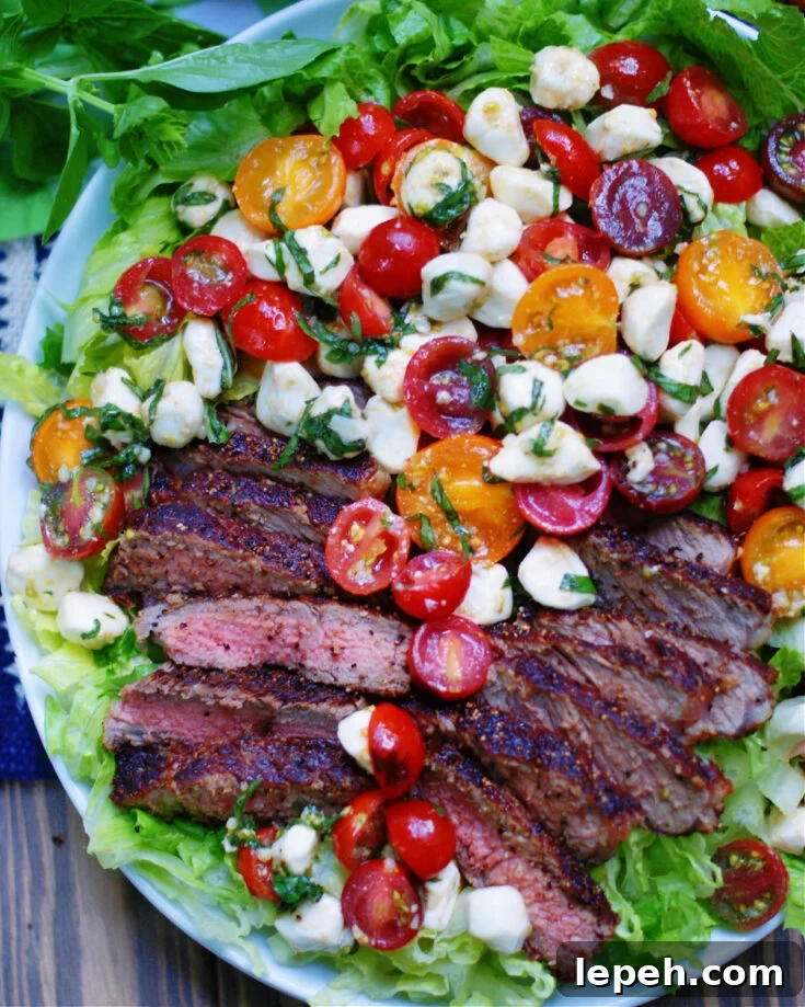 Caprese Salad Recipe with Steak