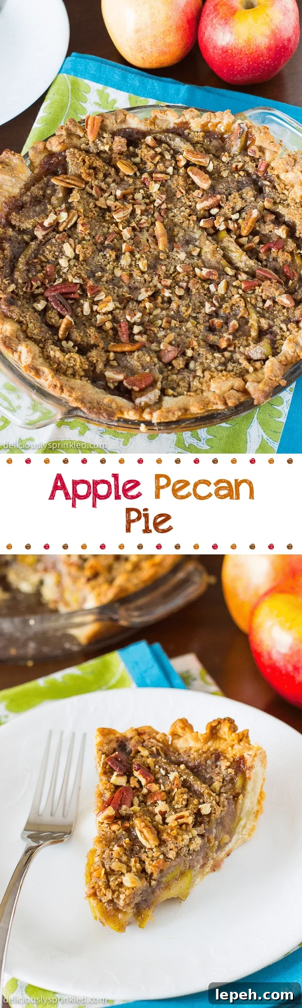 EASY APPLE PECAN PIE RECIPE