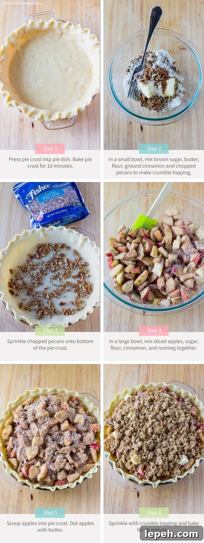 Apple Pecan Pie, a easy pie recipe that everyone will love.