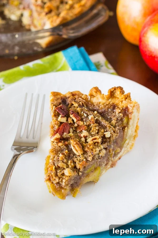 APPLE PECAN PIE