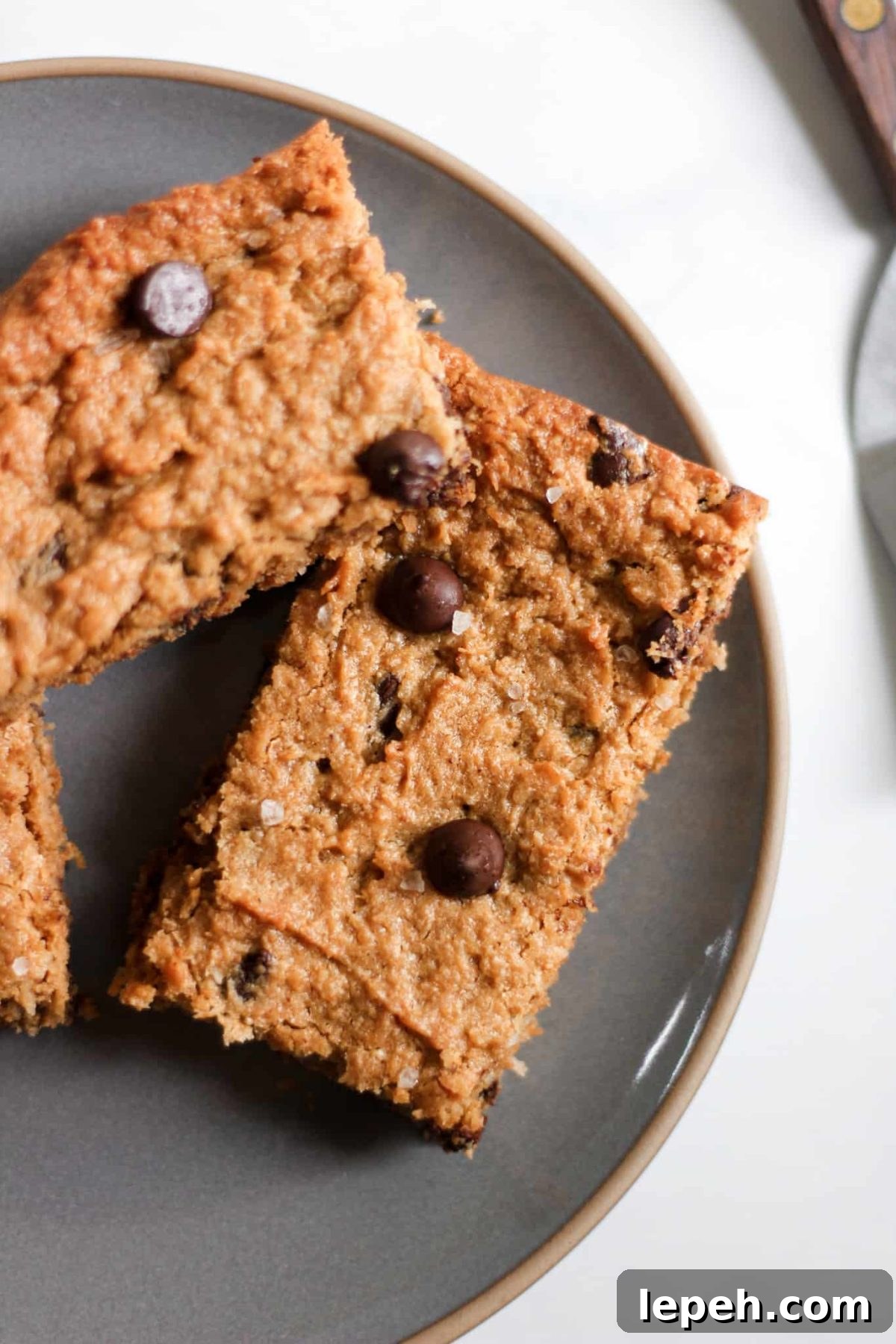 Plate of Healthy Cookie Dessert Bars
