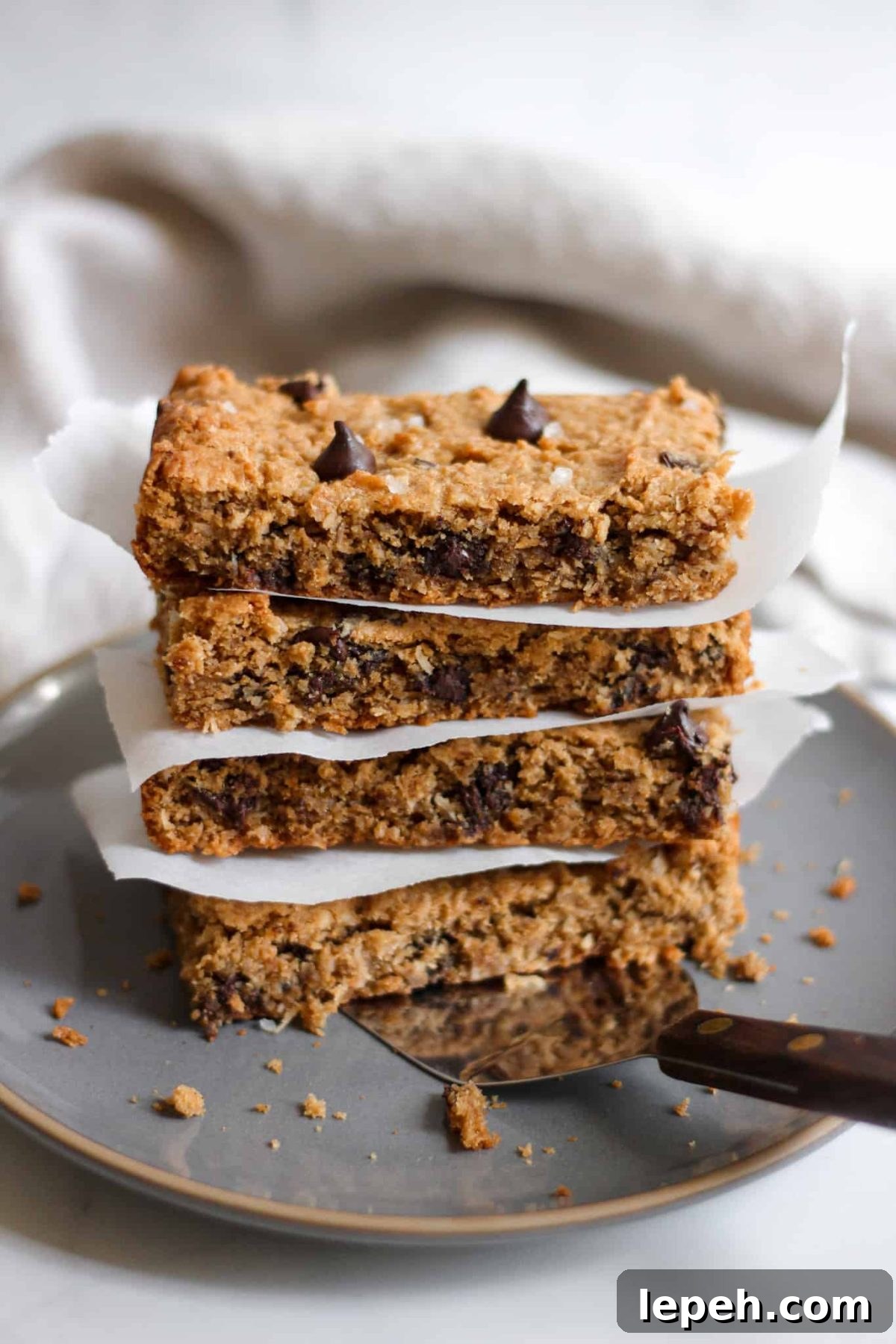 Stack of Healthy Cookie Dessert Bars
