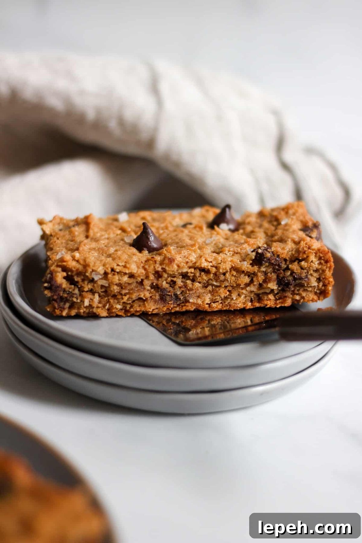 Plate of Healthy Cookie Dessert Bars