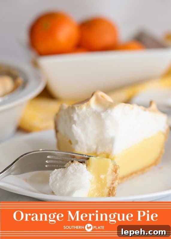 Orange Meringue Pie from SouthernPlate