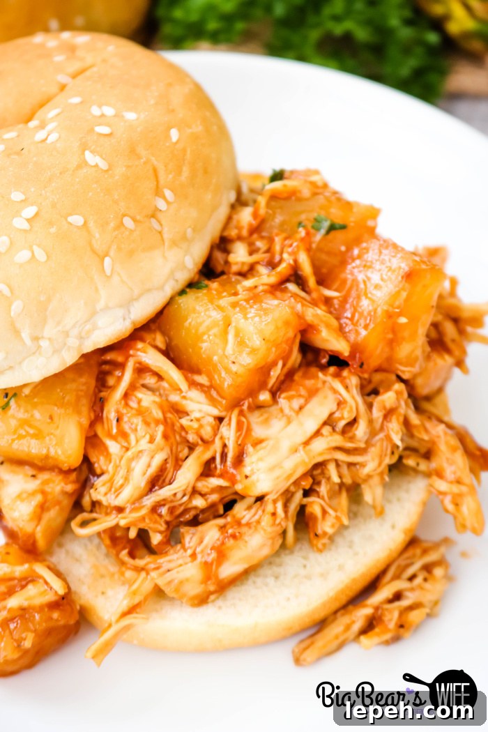 BBQ Pineapple Chicken Sandwiches