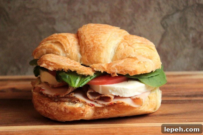 Image for Turkey Caprese Croissant