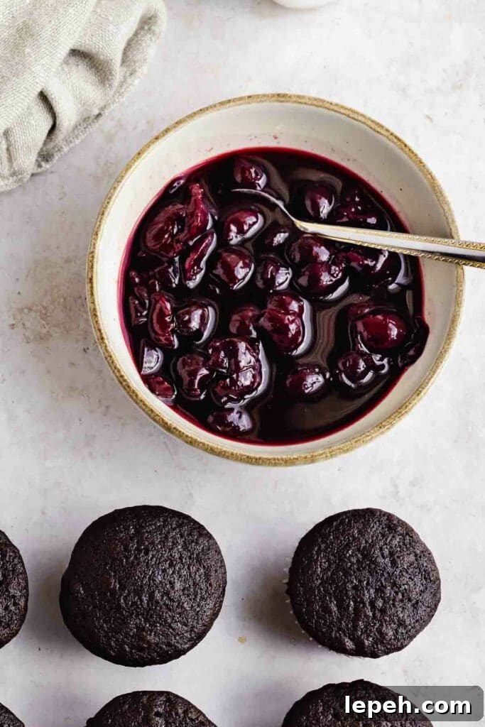 prepared cherry filling