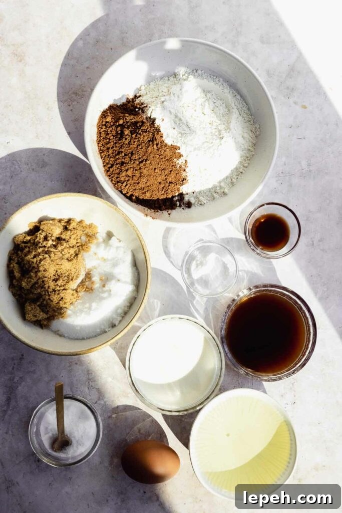 chocolate cupcake ingredients