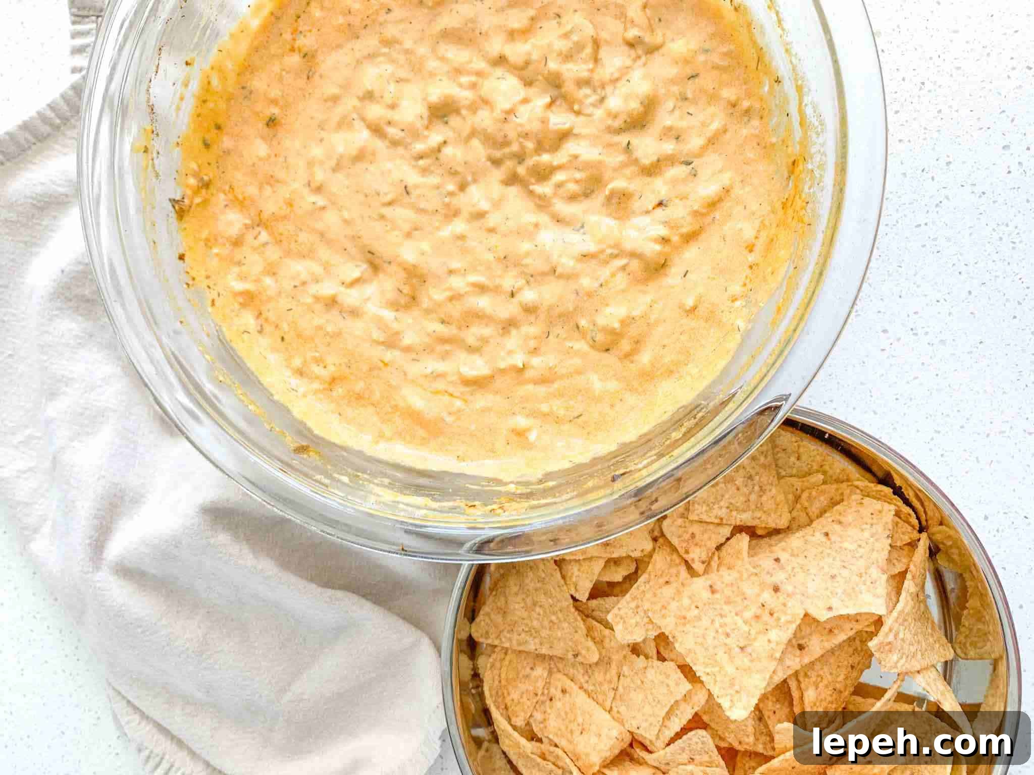 Oven Baked Buffalo Chicken Dip