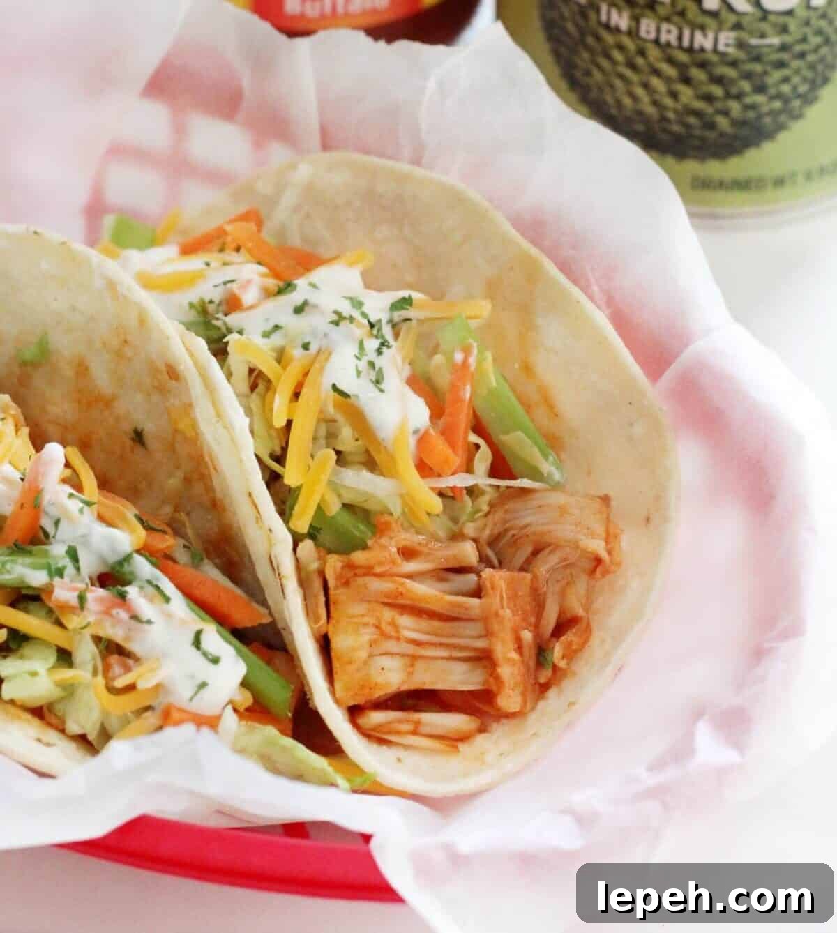 Vegan Buffalo Chicken Tacos