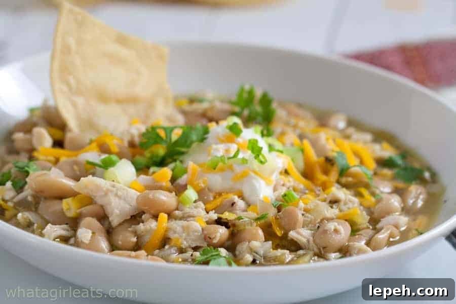 Healthy White Chicken Chili