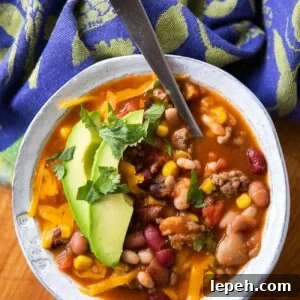 15 Bean Taco Soup Recipe - easy and comforting 15 bean soup recipe #15beansoup #beans #recipe