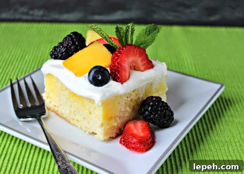 skinny tres leches poke cake 2