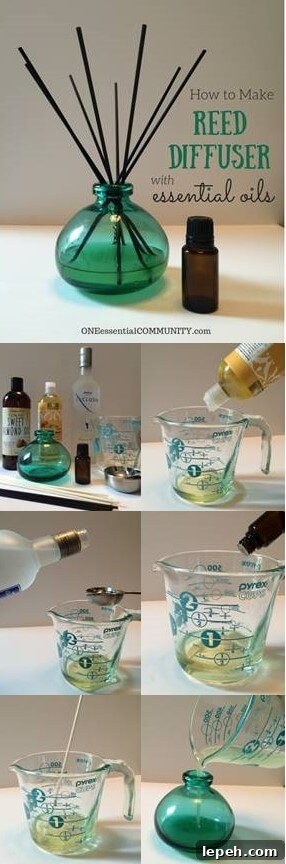 How to Make a Reed Diffuser with Essential Oils pin