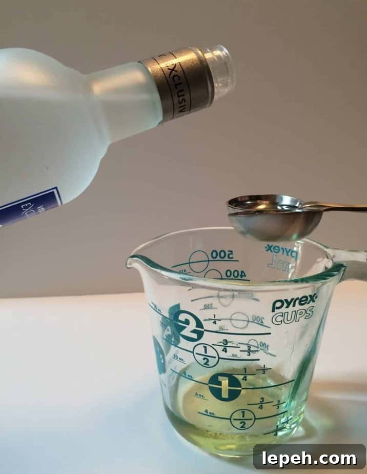 adding alcohol