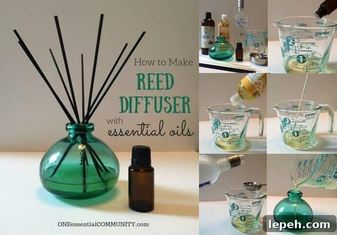 How to Make a Reed Diffuser with Essential Oils fb