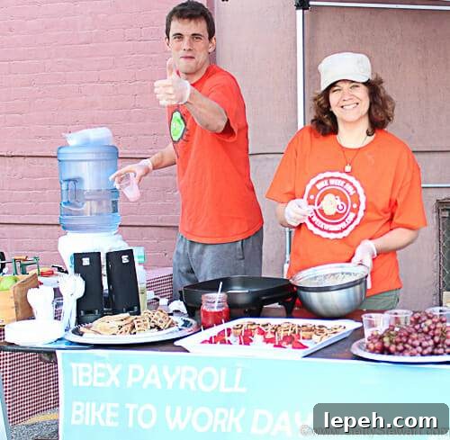 apple rings Bike to Work Day