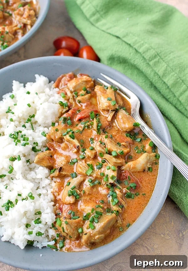 Instant Pot Chicken Curry Serving