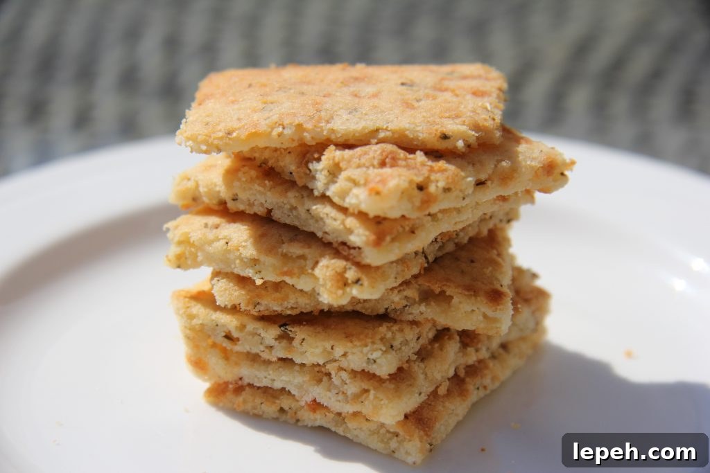garlic cheese crackers
