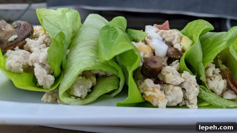 Easy chicken lettuce wraps