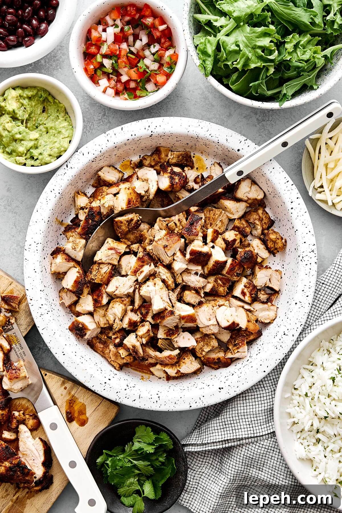 Chipotle chicken copycat recipe.