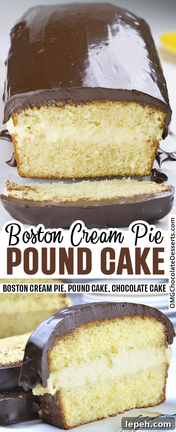Boston cream pie pound cake