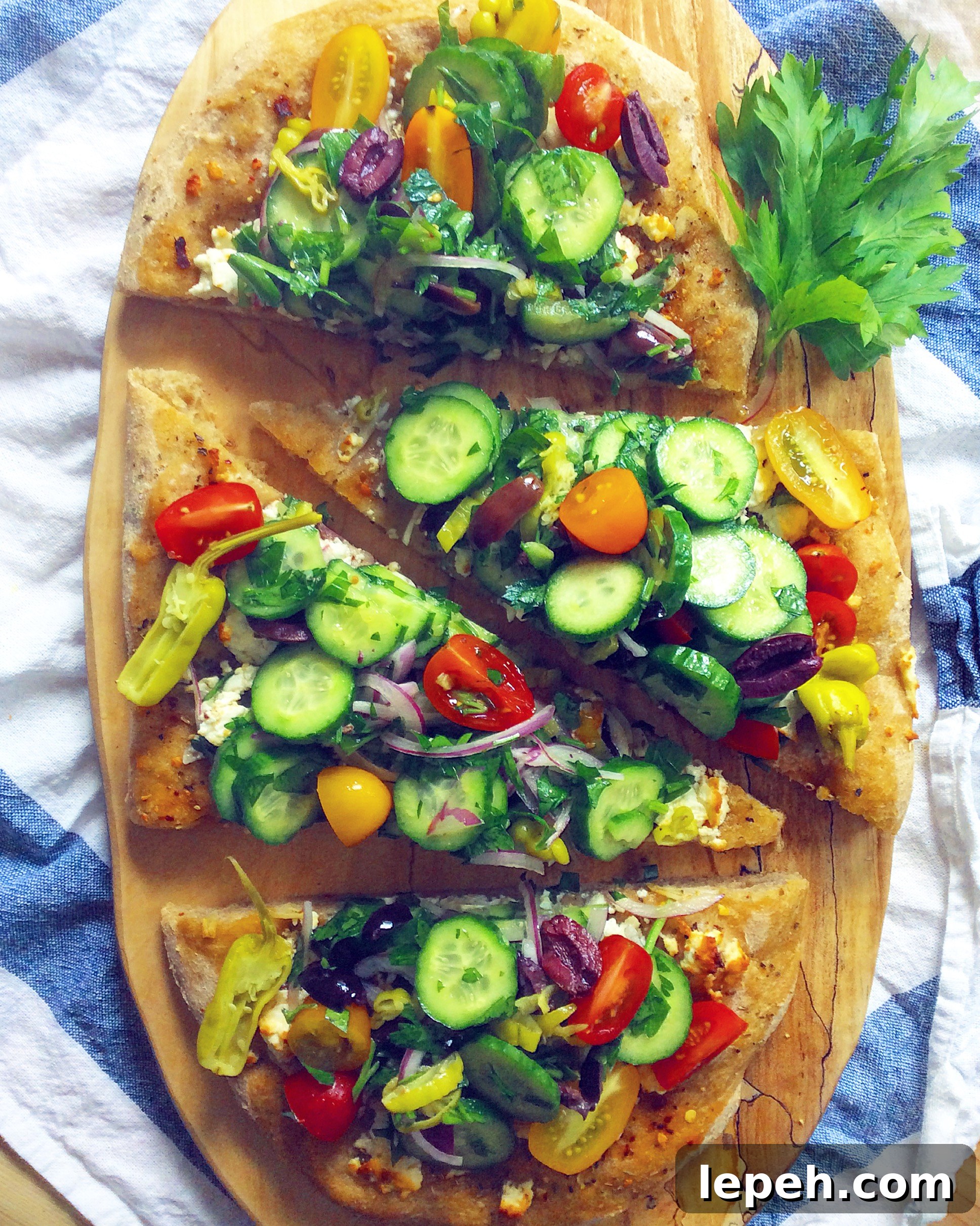Greek Salad Flatbread