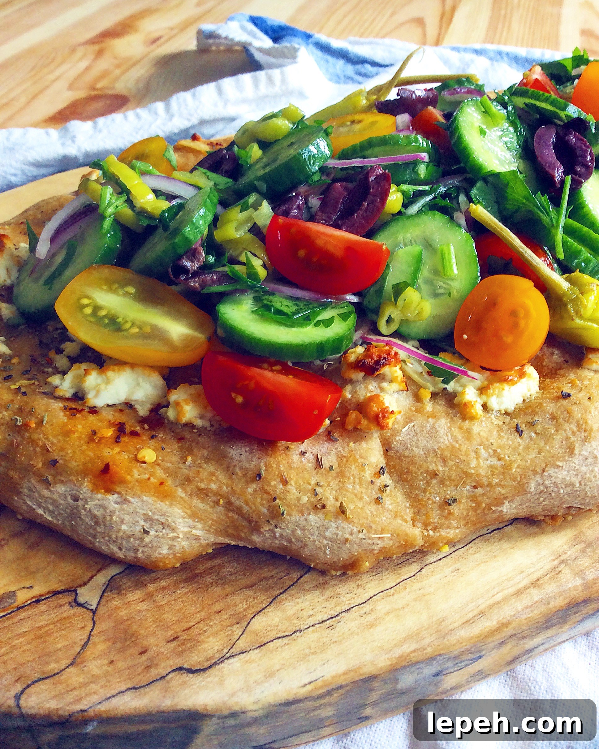 Greek Salad Flatbread