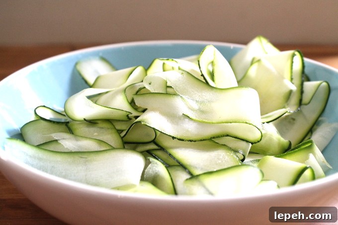 courgette ribbons