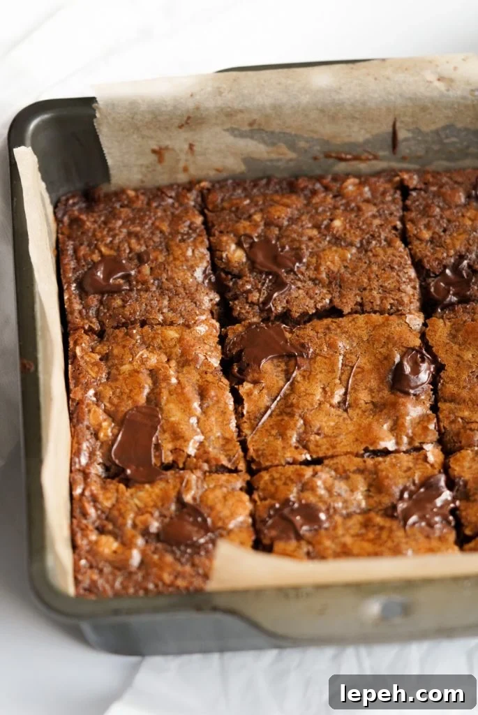 Oatmeal Chocolate Chip Cookie Bars
