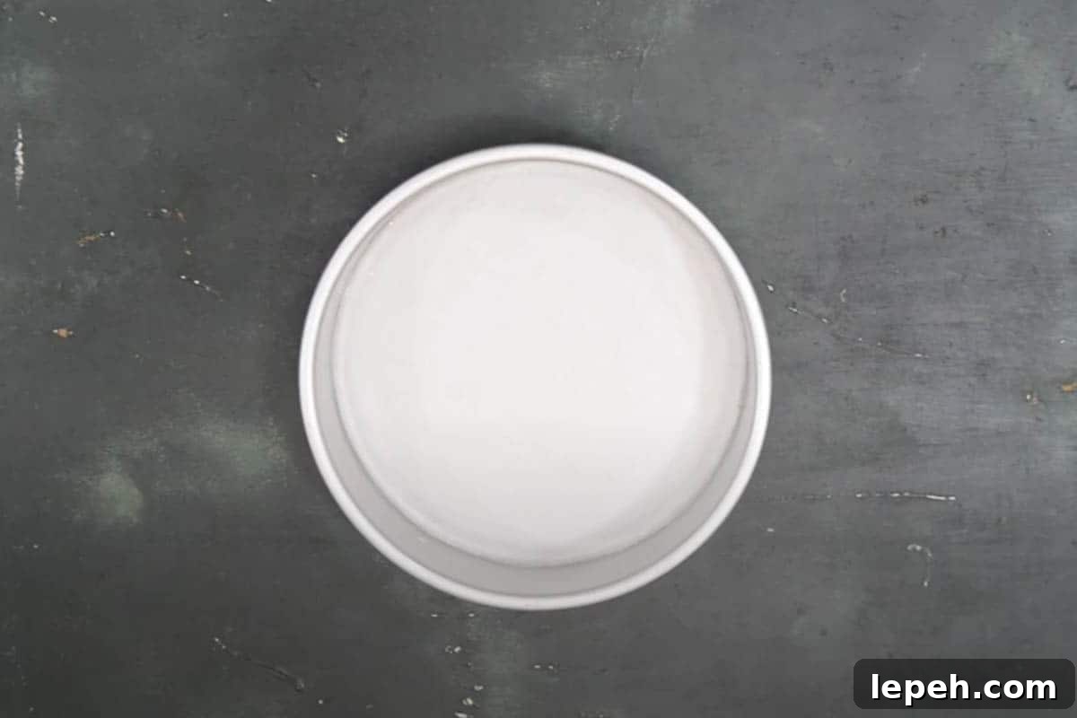 Prepared pan.